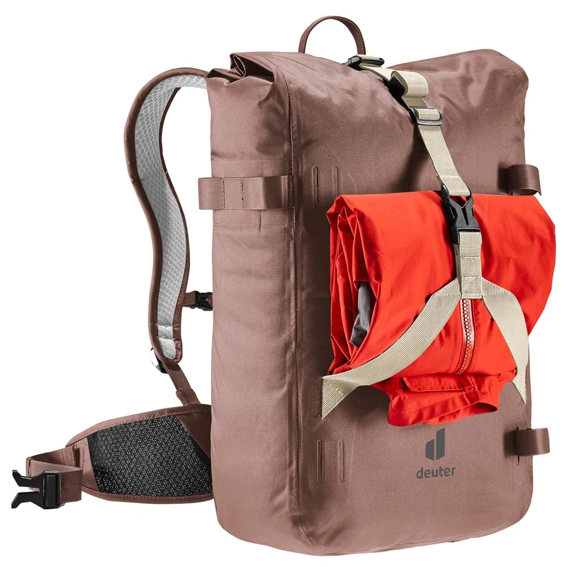 Deuter Amager 25+5 - wasserdichter Fahrradrucksack 15" 48 cm (raisin)