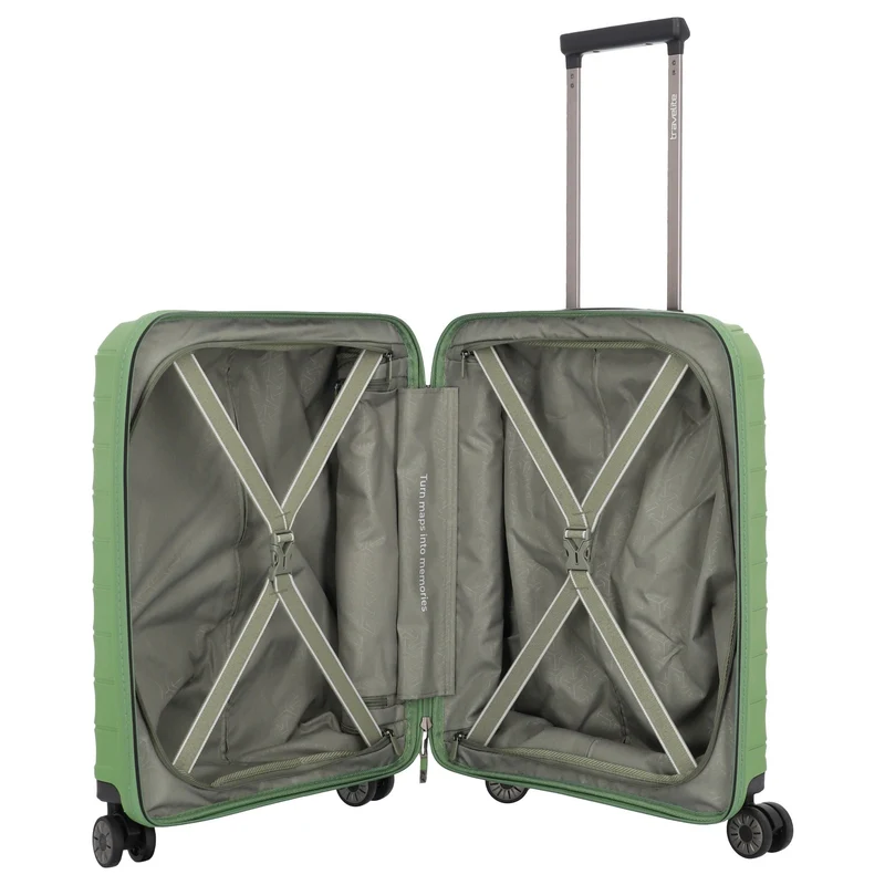 Travelite Mooby - 4-Rollen-Kabinentrolley S 55 cm (grün)