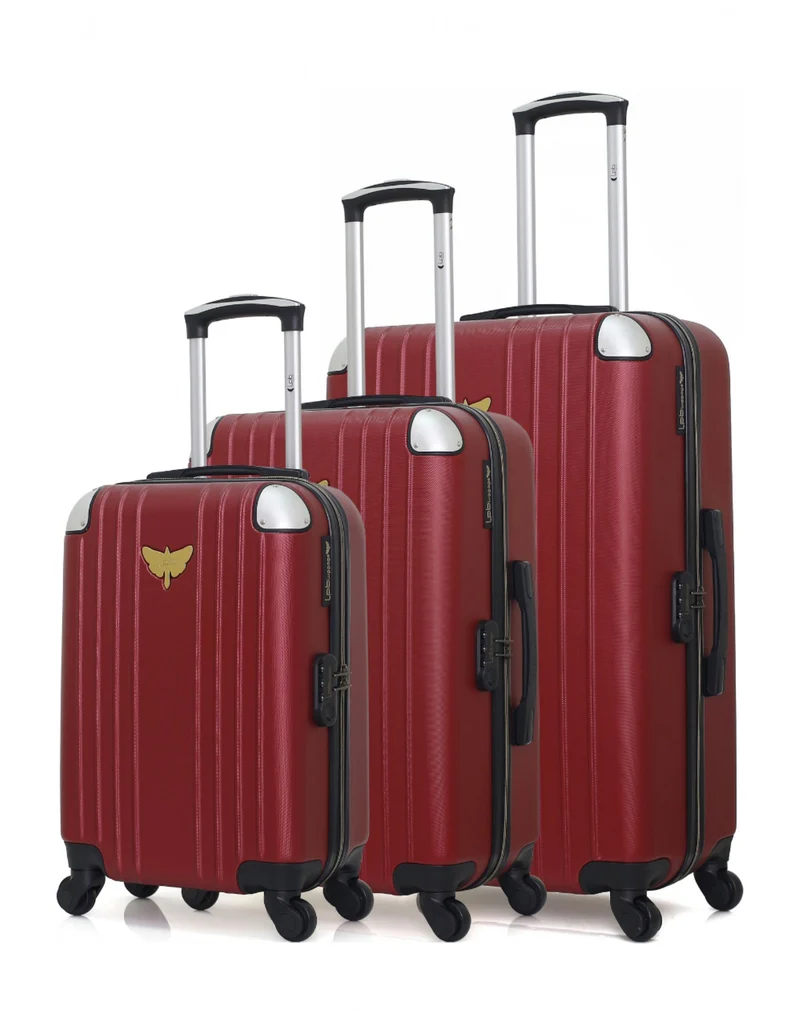 LPB LUGGAGE - 3er-Set: Hartschalenkoffer AMELIE-A