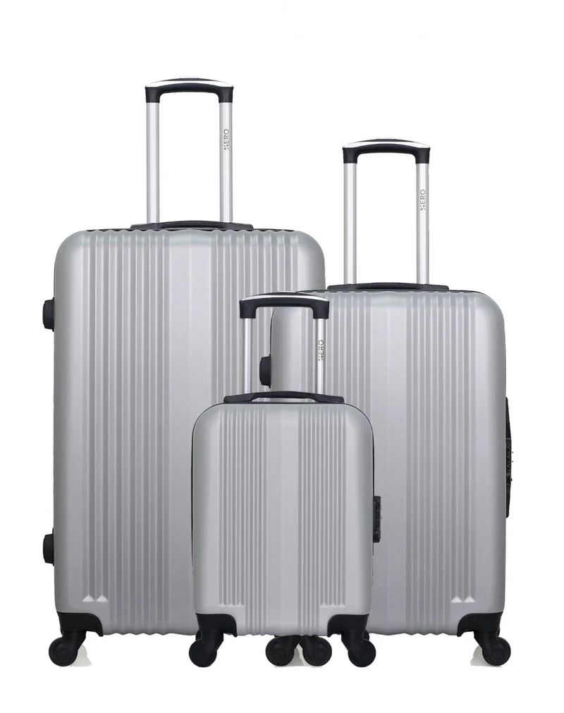 HERO – 3er-Pack: Großer Koffer, mittelgroßer Koffer und Handgepäck XXS LIPARI