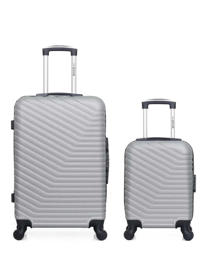 WAVE PARIS - 2er-Pack: Mittelgroßer Koffer und Handgepäck XXS LENA
