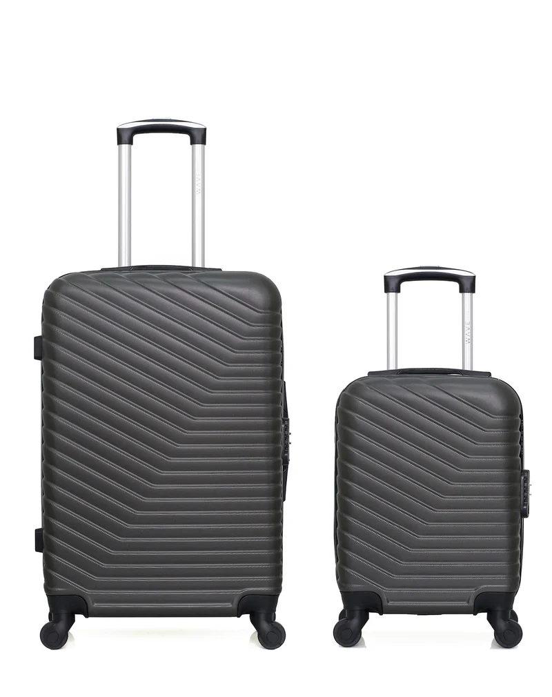 WAVE PARIS - 2er-Pack: Mittelgroßer Koffer und Handgepäck XXS LENA
