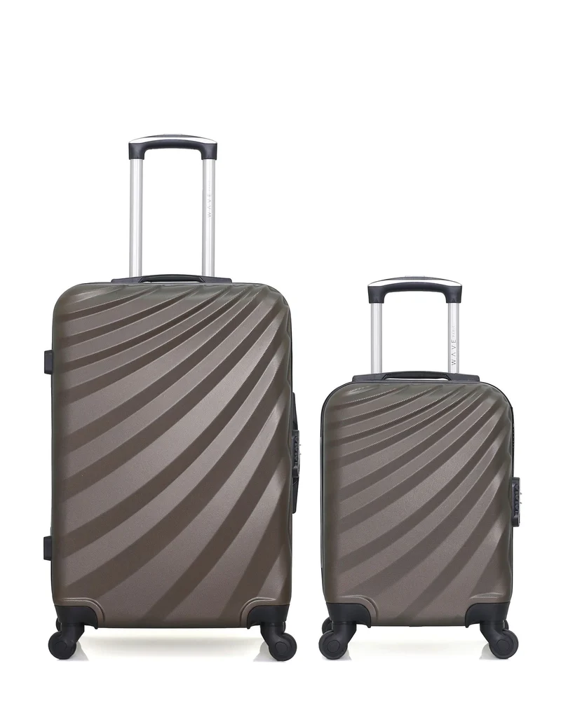 WAVE PARIS - 2er-Pack: Mittelgroßer Koffer und Handgepäck XXS DANUBE