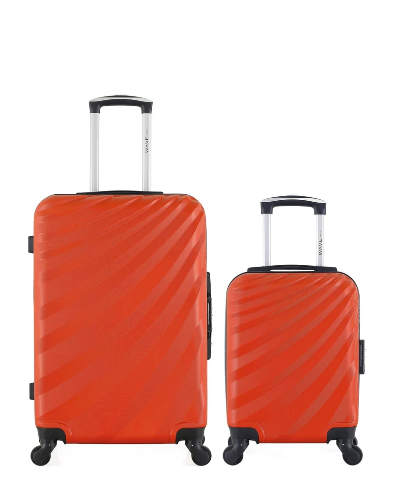 WAVE PARIS - 2er-Pack: Mittelgroßer Koffer und Handgepäck XXS DANUBE