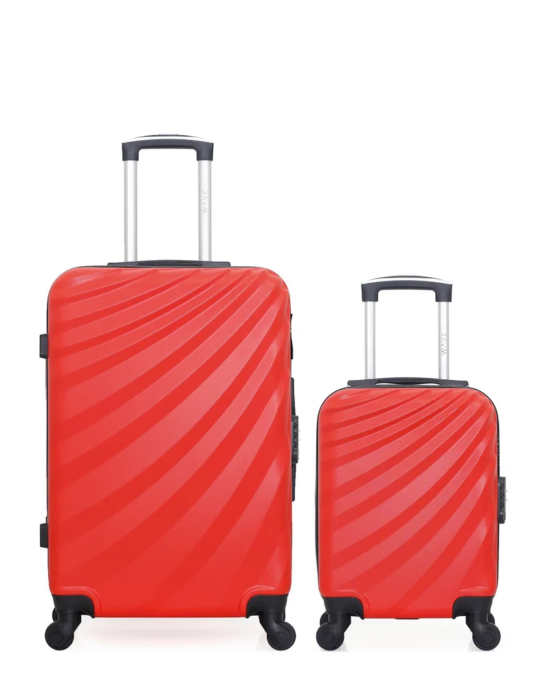 WAVE PARIS - 2er-Pack: Mittelgroßer Koffer und Handgepäck XXS DANUBE
