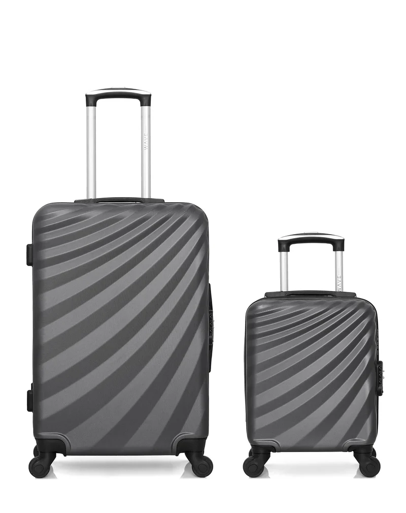 WAVE PARIS - 2er-Pack: Mittelgroßer Koffer und Handgepäck XXS DANUBE