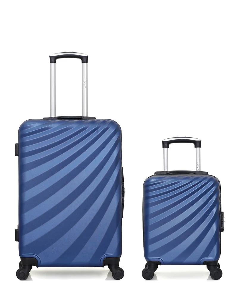 WAVE PARIS - 2er-Pack: Mittelgroßer Koffer und Handgepäck XXS DANUBE