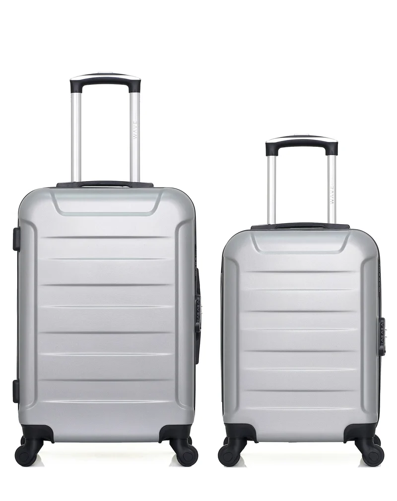 WAVE PARIS - 2er-Pack: Mittelgroßer Koffer und Handgepäck XS ELBE-A
