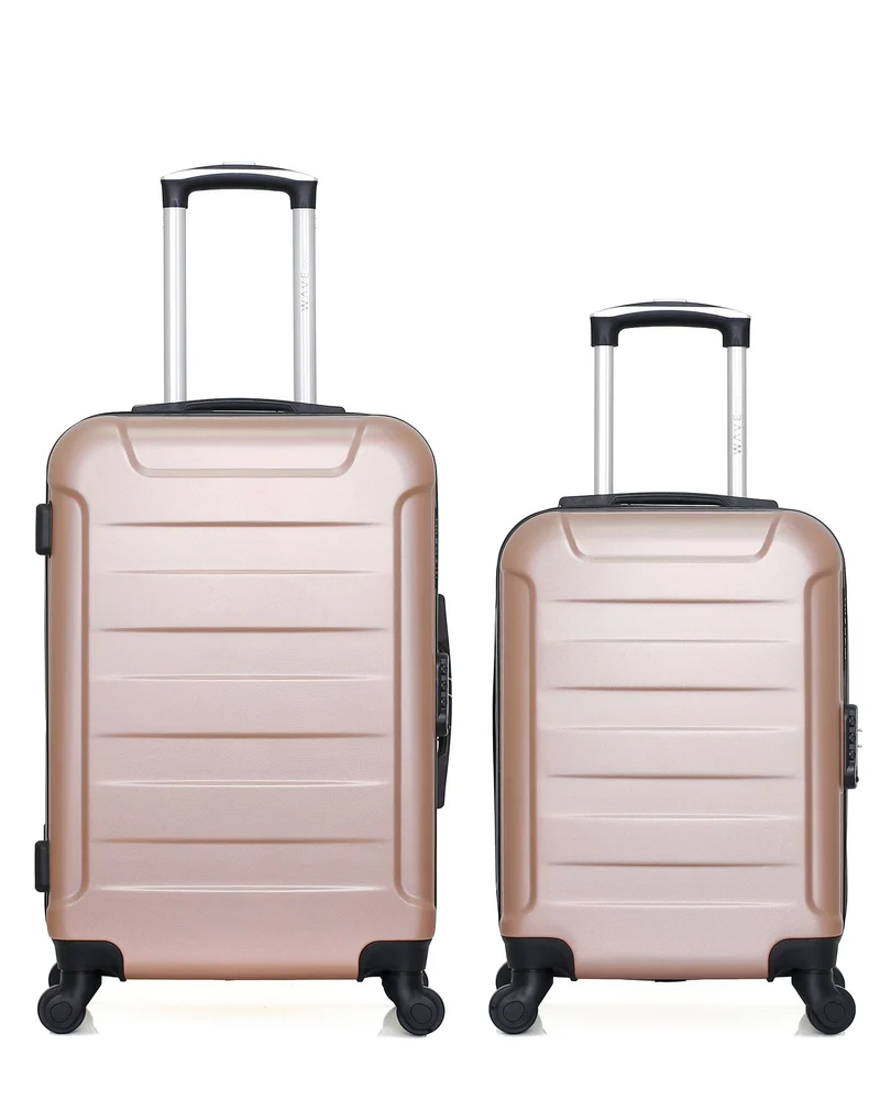 WAVE PARIS - 2er-Pack: Mittelgroßer Koffer und Handgepäck XS ELBE-A