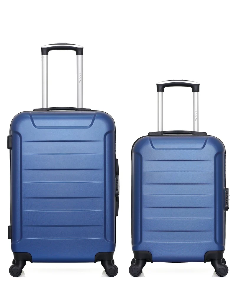 WAVE PARIS - 2er-Pack: Mittelgroßer Koffer und Handgepäck XS ELBE-A
