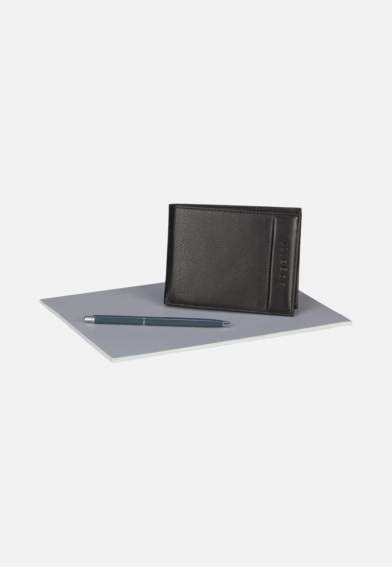 Nome Horizontal with Flap III Schwarz - Portemonnaie