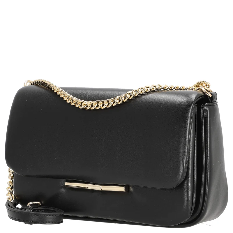 Seidenfelt Lesja - Umhängetasche 27 cm (black/gold)