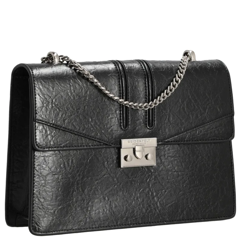 Seidenfelt Roros Big - Schultertasche 28 cm (glossy black)