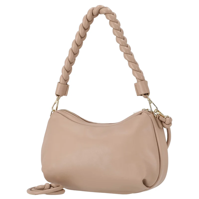 Seidenfelt Ikast Hobo - Umhängetasche 31 cm (beige/gold)