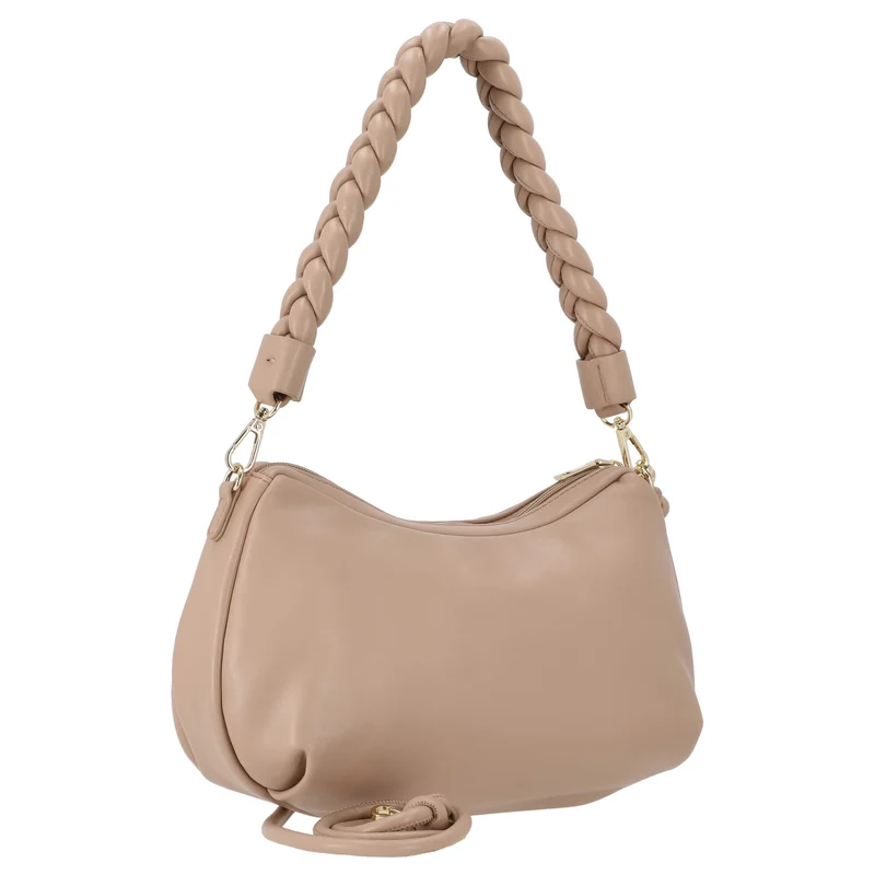 Seidenfelt Ikast Hobo - Umhängetasche 31 cm (beige/gold)