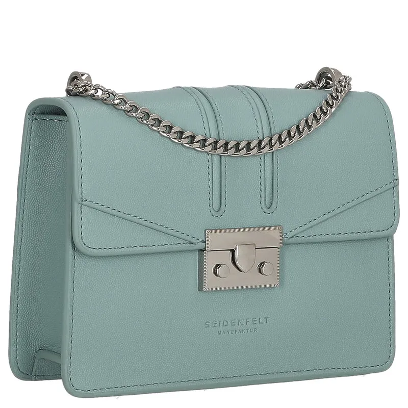 Seidenfelt Roros - Schultertasche 21 cm (dusty aqua)