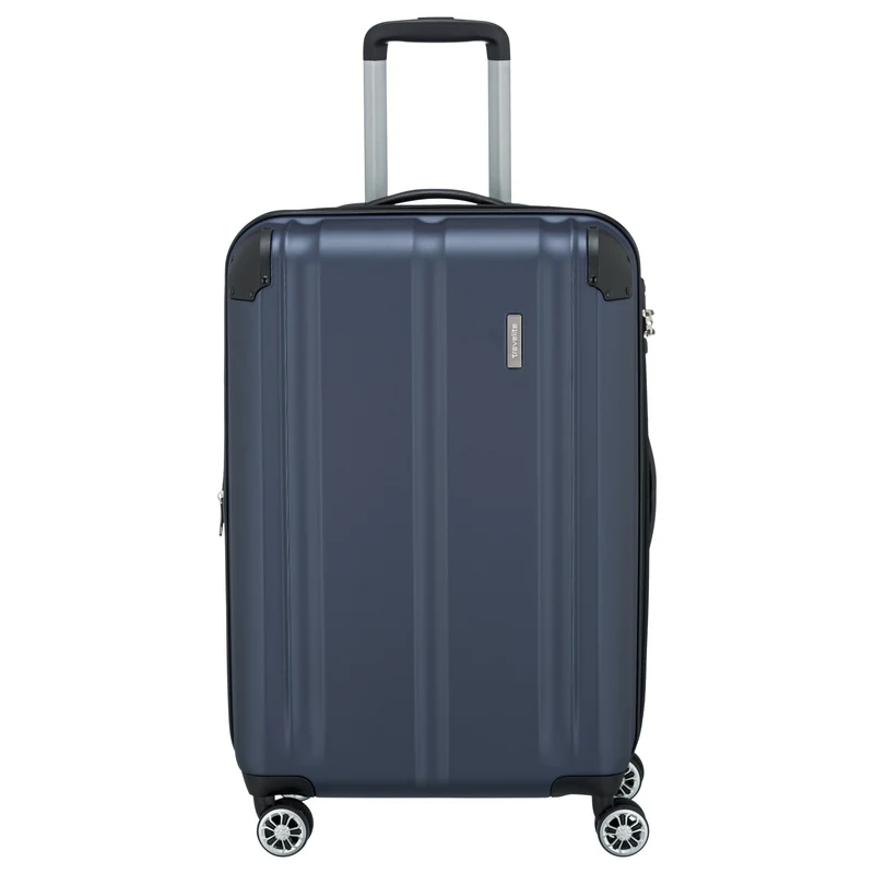 Travelite City - 4-Rollen-Trolley erw. M 68 cm (marine)
