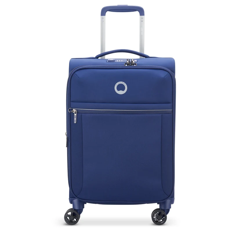 Delsey Paris Brochant 2.0 - 4-Rollen-Kabinentrolley S 55 cm erw. (blau)