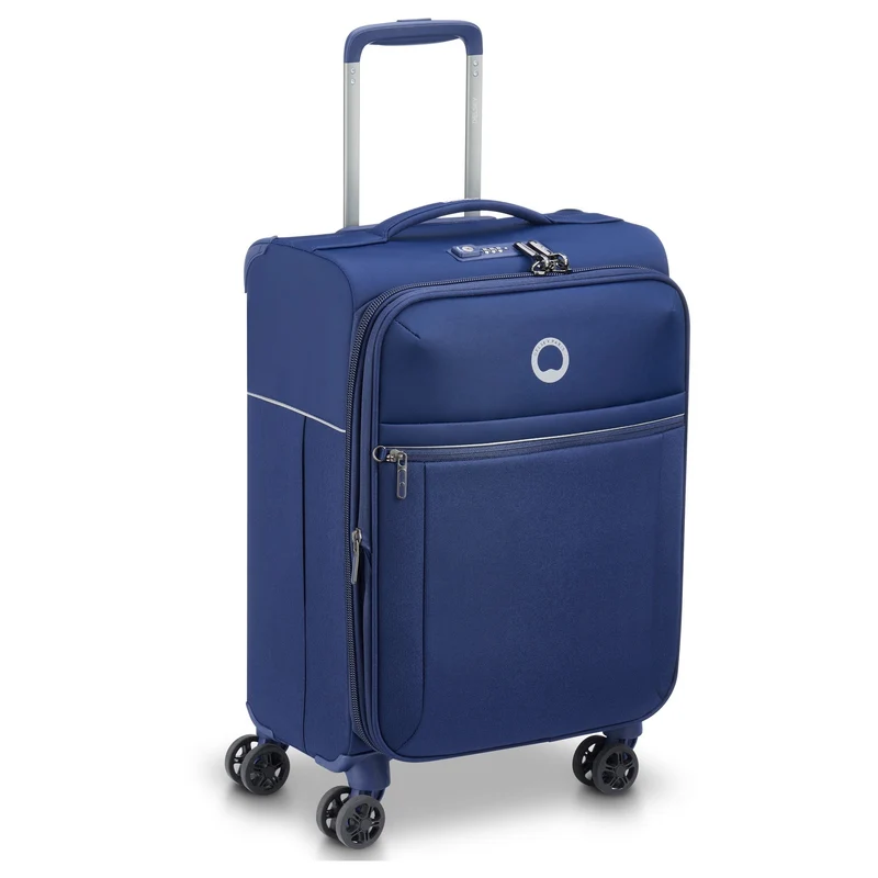 Delsey Paris Brochant 2.0 - 4-Rollen-Kabinentrolley S 55 cm erw. (blau)
