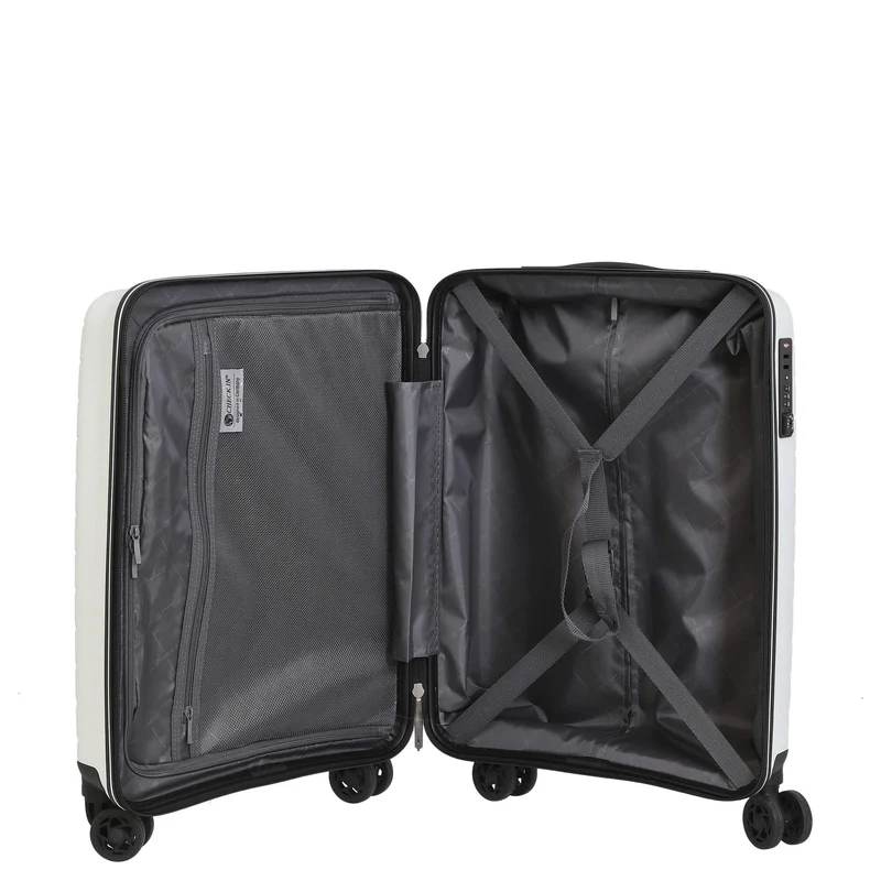 CHECK.IN Orlando - 4-Rollen-Kabinentrolley 55 cm (weiß)