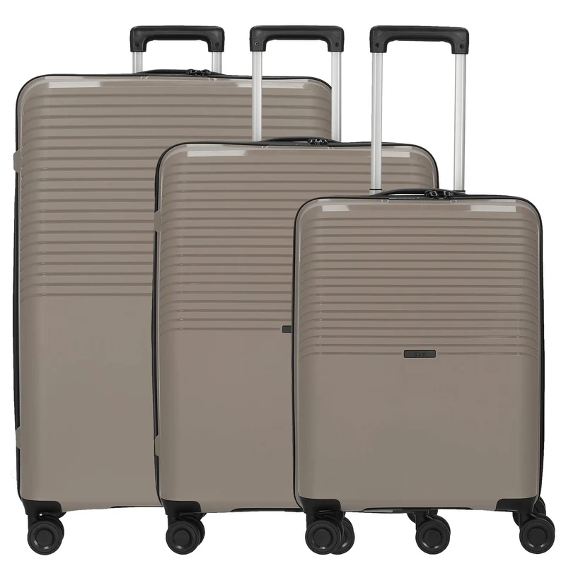 D&N Travel Line 4000 - Trolley-Set, 3tlg. (taupe)