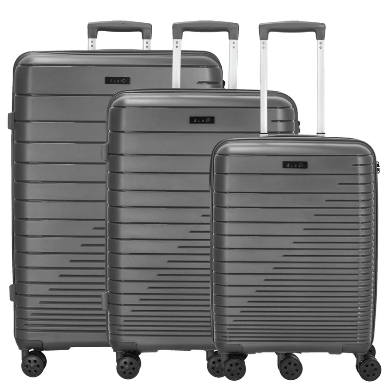 D&N Travel Line 4600 - Trolley-Set, 3tlg. (grey)