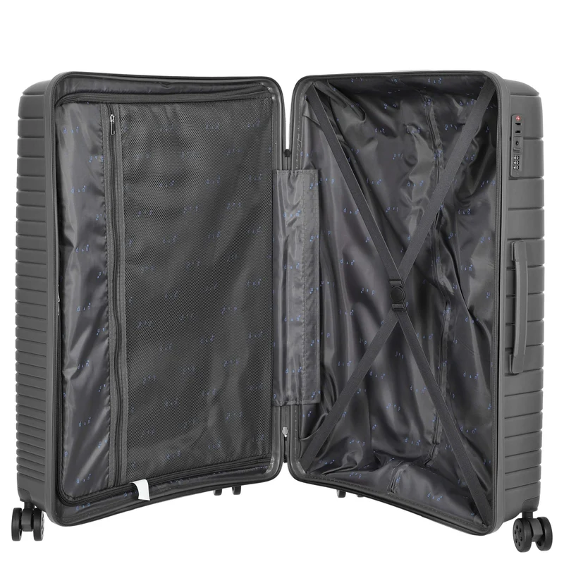 D&N Travel Line 4600 - Trolley-Set, 3tlg. (grey)