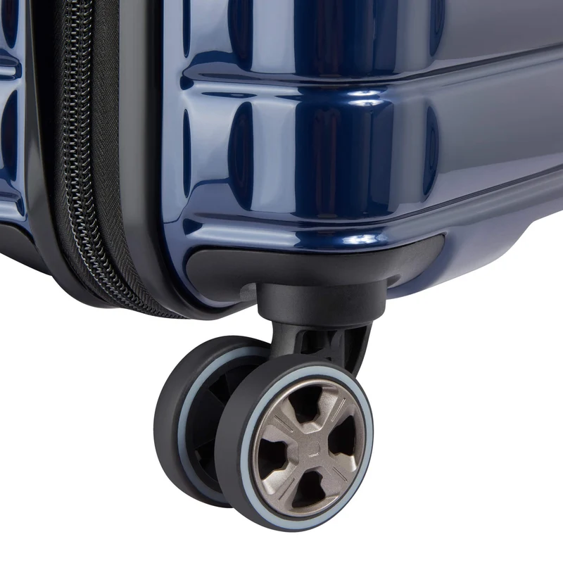Delsey Paris Shadow 5.0 - 4-Rollen-Kabinentrolley Slim Line USB 55 cm (marineblau)
