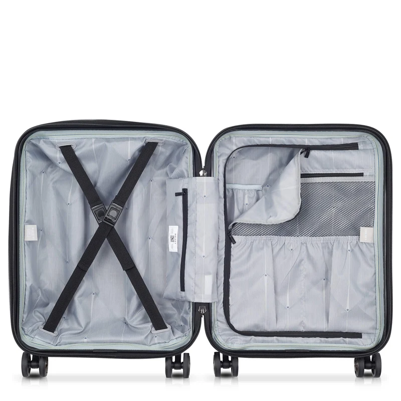Delsey Paris Shadow 5.0 - 4-Rollen-Kabinentrolley Slim Line USB 55 cm (schwarz)