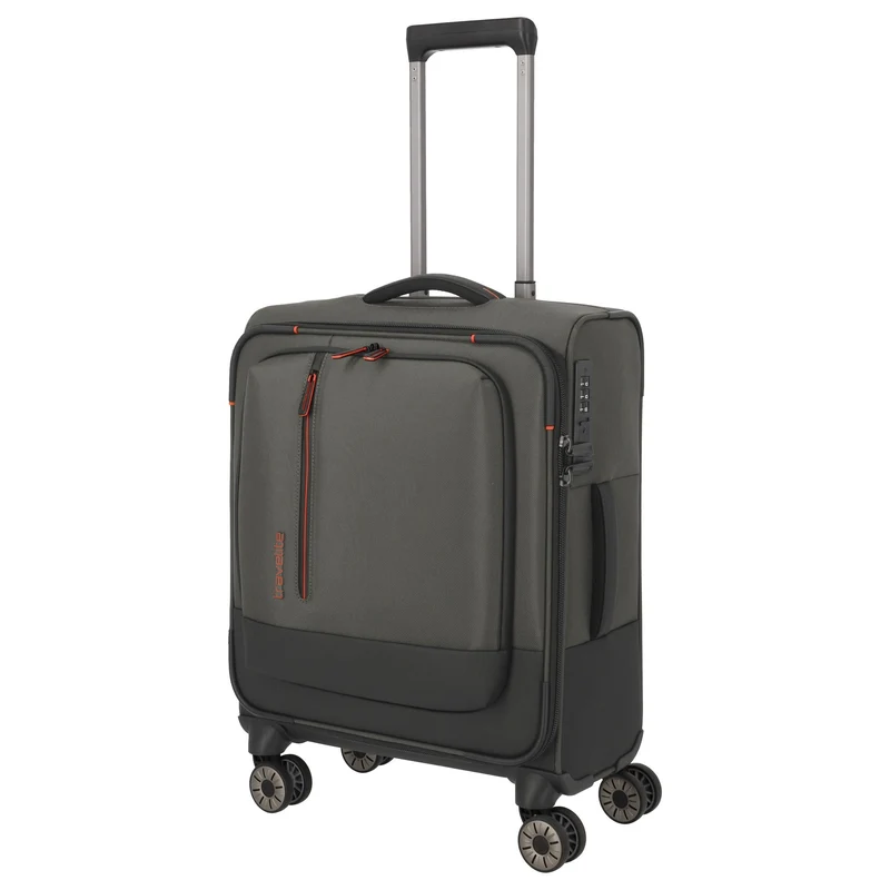 Travelite Crosslite - 4-Rollen-Kabinentrolley S 55 cm (oliv)
