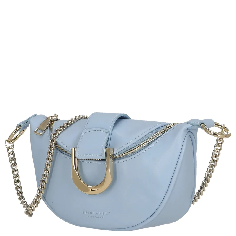 Seidenfelt Sonka - Umhängetasche 19 cm (shy blue/gold)