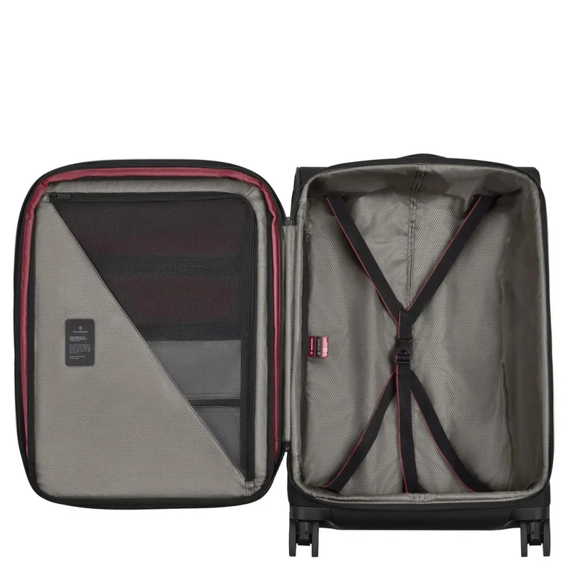Victorinox Crosslight Softside - 4-Rollen-Trolley M 68 cm erw. (black)