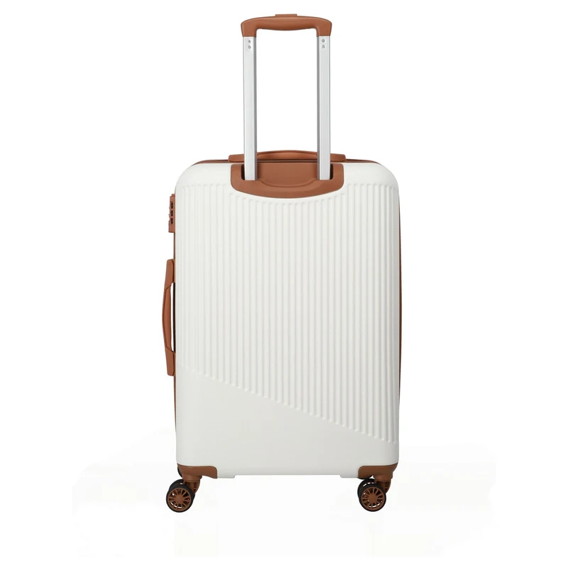 Travelite Bali - 4-Rollen-Trolley M 67 cm (weiß/cognac)