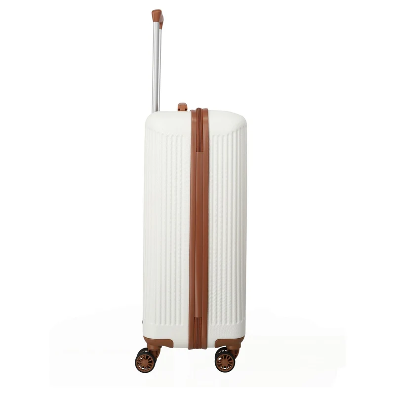 Travelite Bali - 4-Rollen-Trolley M 67 cm (weiß/cognac)