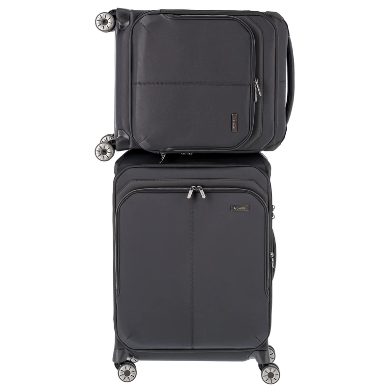 Travelite Priima - 4-Rollen-Kabinentrolley S 55 cm erw. (black)