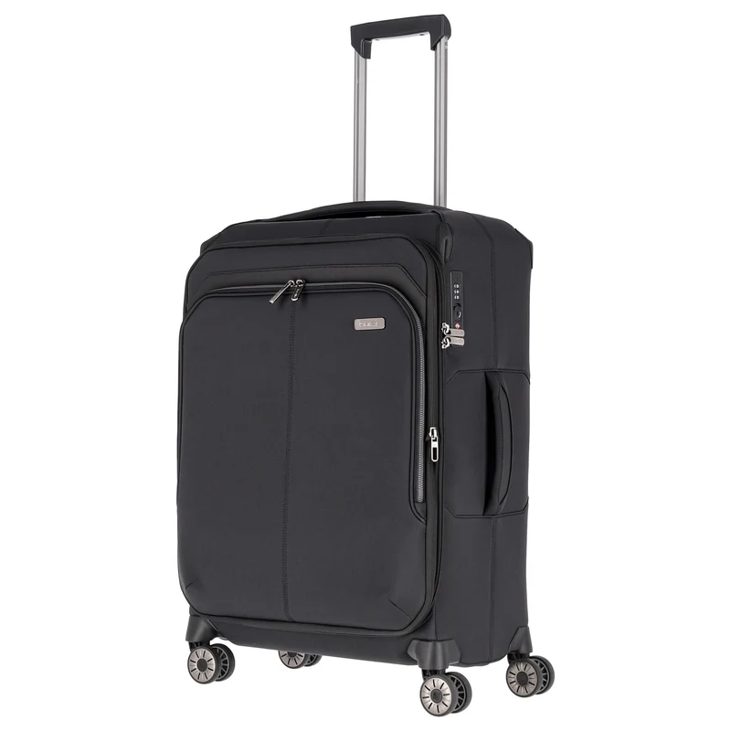 Travelite Priima - 4-Rollen-Trolley M 68 cm erw. (black)