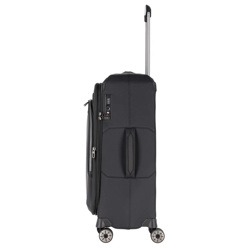 Travelite Priima - 4-Rollen-Trolley M 68 cm erw. (black)