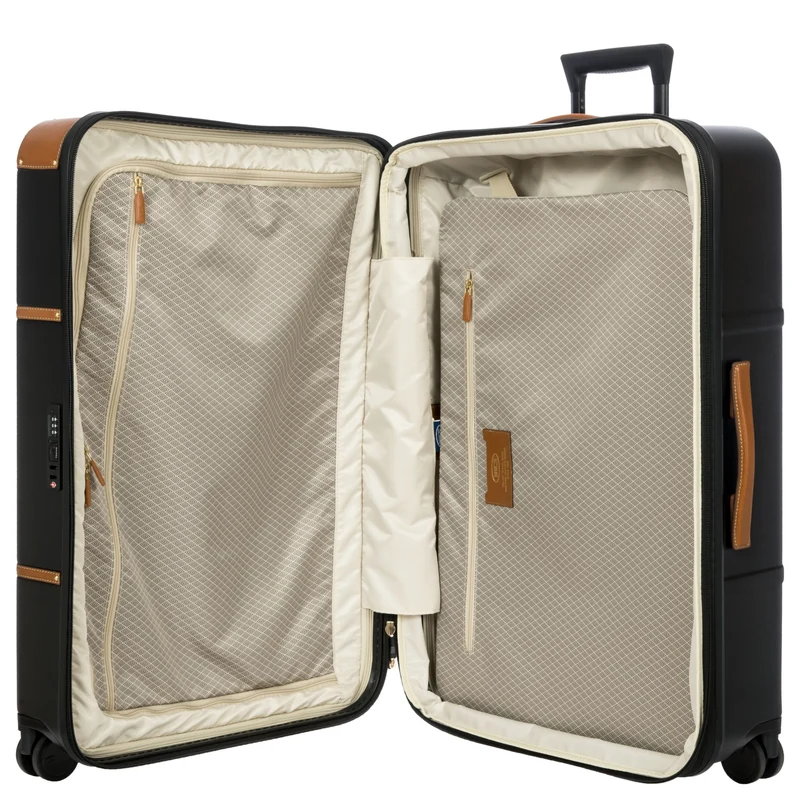 Brics Bellagio - 4-Rollen-Trolley 76 cm erw. recycelt (black/tan)