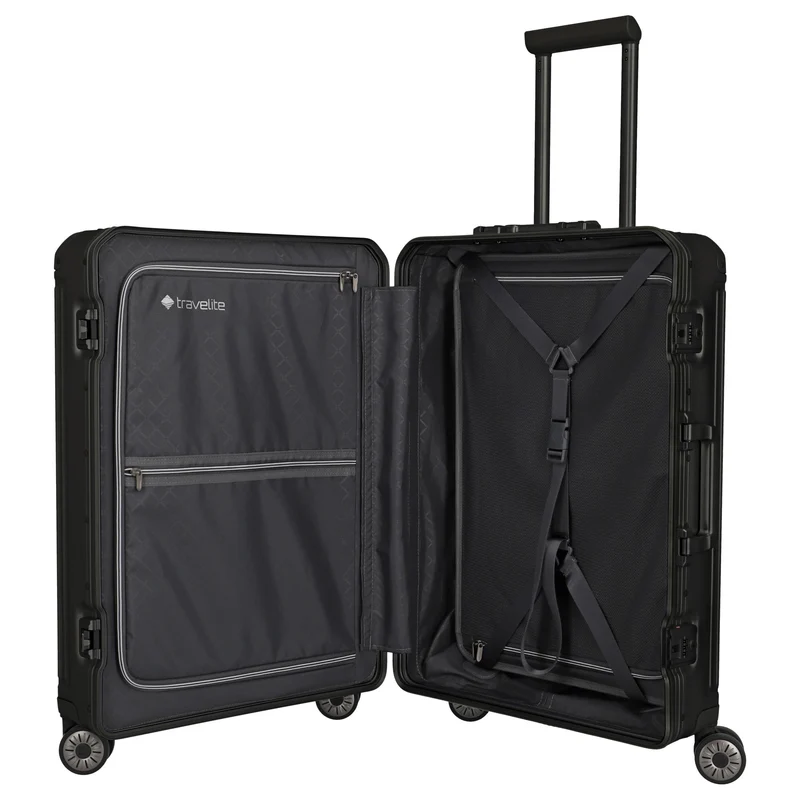Travelite Next - 4-Rollen-Trolley M 67 cm (black)