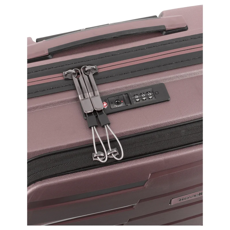 Travelite Air Base - 4-Rollen-Kabinentrolley mit Vortasche S 55 cm (flieder)