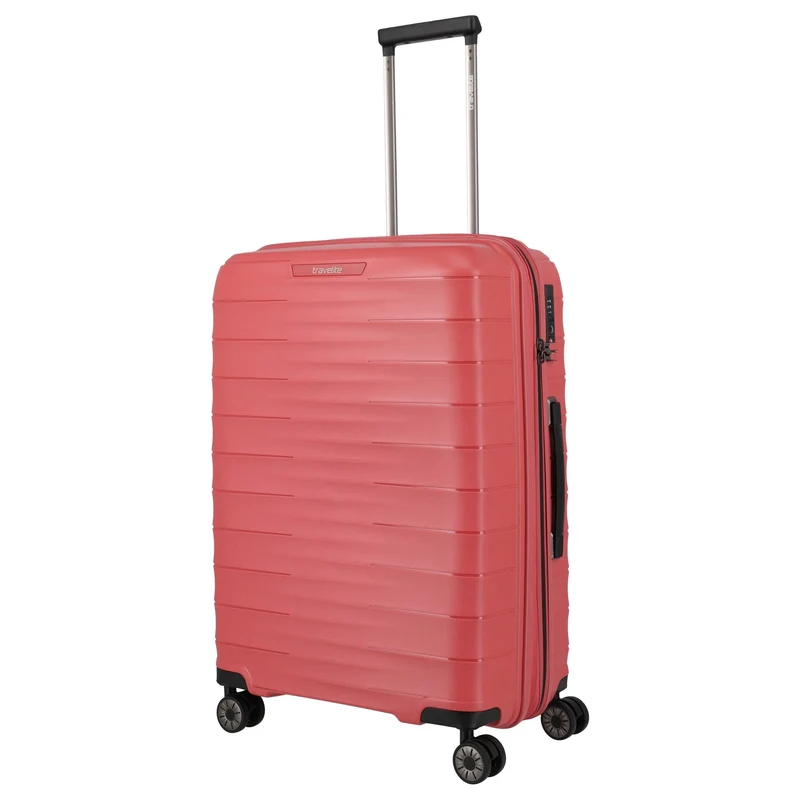 Travelite Mooby - 4-Rollen-Trolley M 66 cm erw. (rot)