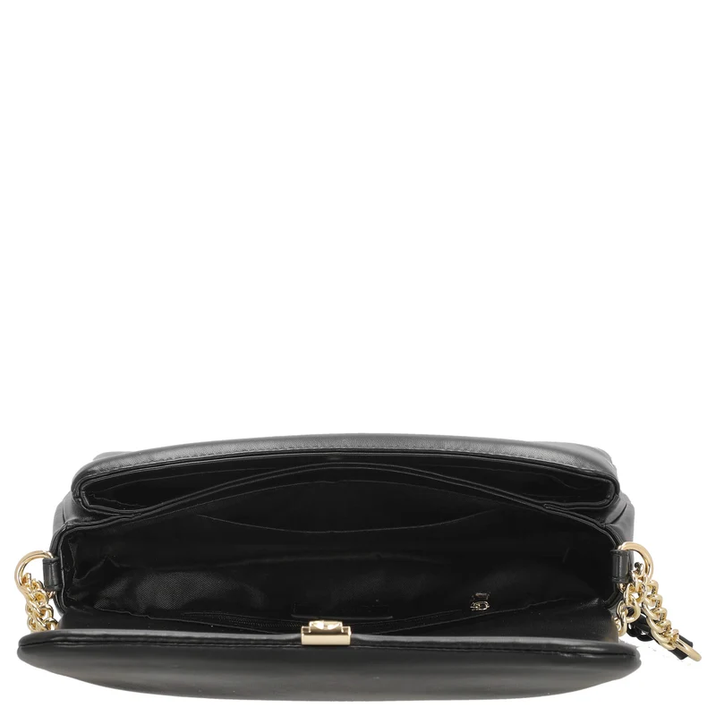 Seidenfelt Lesja - Umhängetasche 27 cm (black/gold)