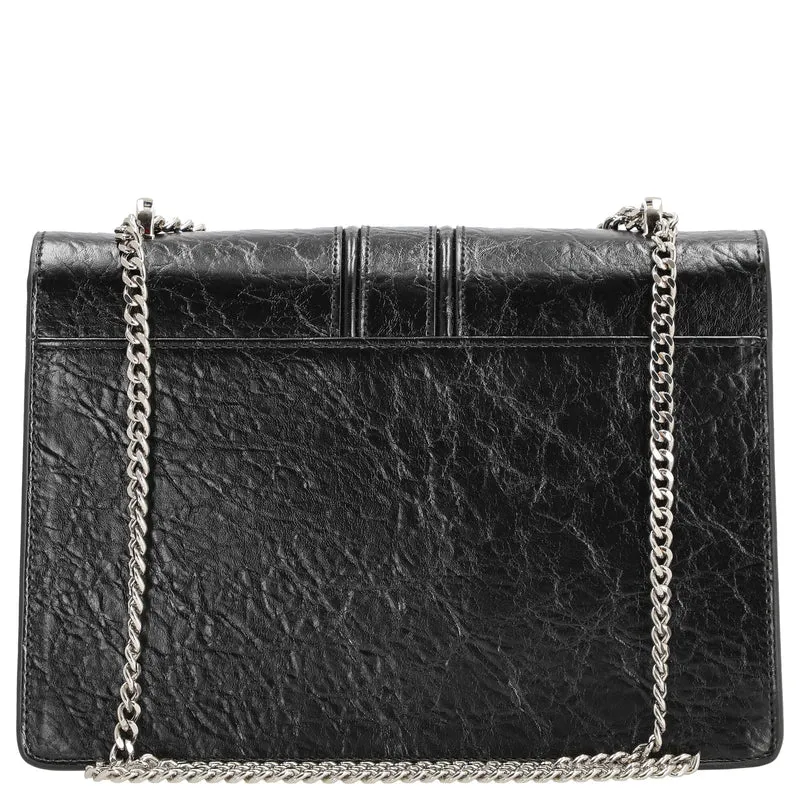 Seidenfelt Roros Big - Schultertasche 28 cm (glossy black)