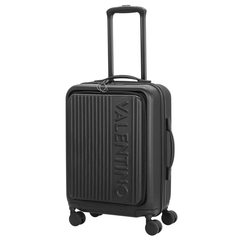 Valentino Bags Lexplor - 4-Rollen-Kabinentrolley mit Vortasche 14" 55 cm (nero)
