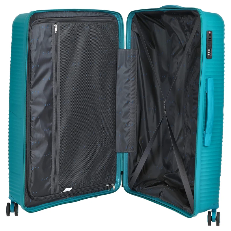 D&N Travel Line 4200 - 4-Rollen Trolley-Set 3tlg (petrol)