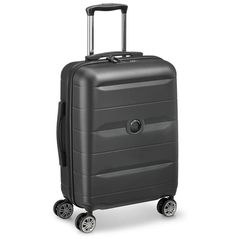 Delsey Paris Comete Plus Slim Line - 4-Rollen-Kabinentrolley 55 cm (schwarz)