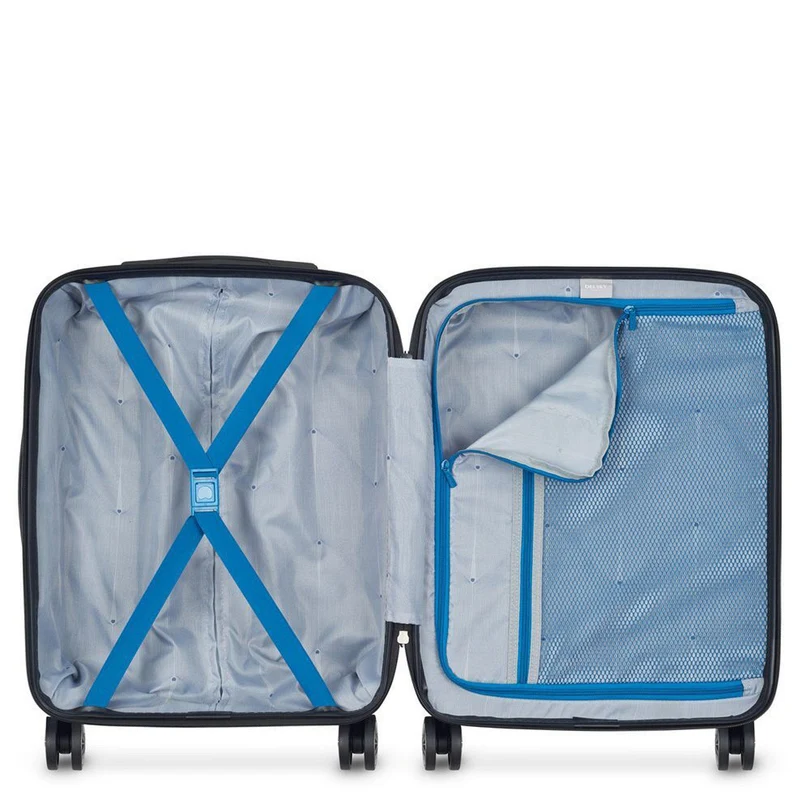 Delsey Paris Comete Plus Slim Line - 4-Rollen-Kabinentrolley 55 cm (schwarz)