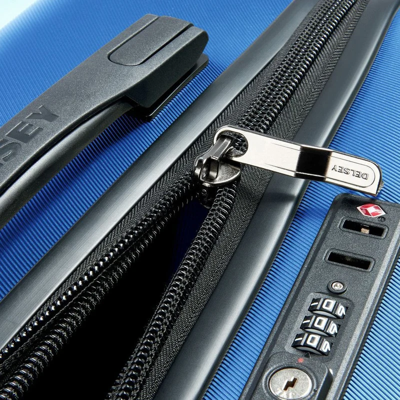 Delsey Paris Comete Plus Slim Line - 4-Rollen-Kabinentrolley 55 cm (schwarz)