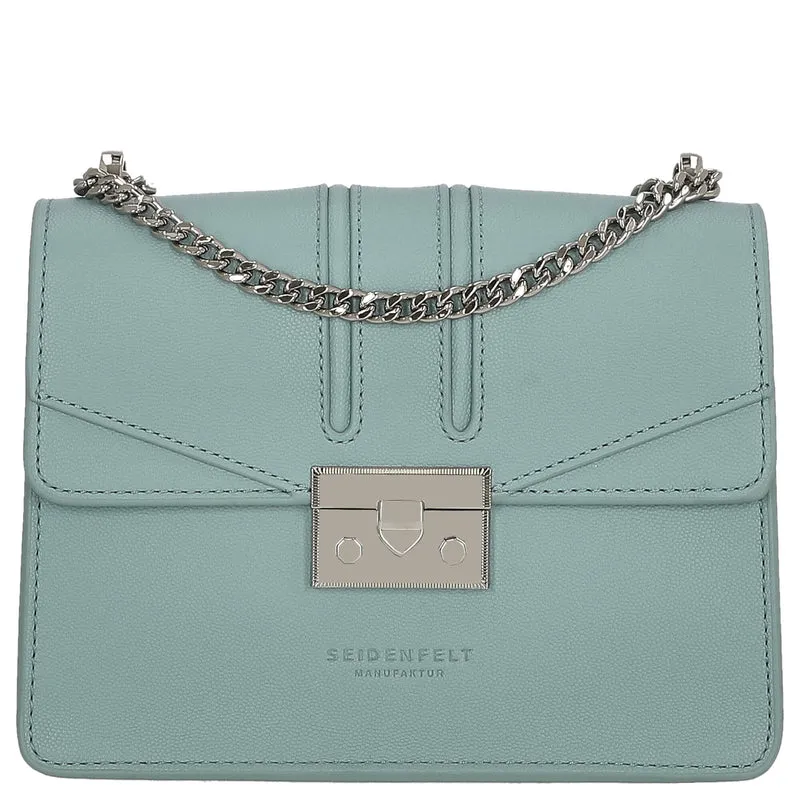 Seidenfelt Roros - Schultertasche 21 cm (dusty aqua)