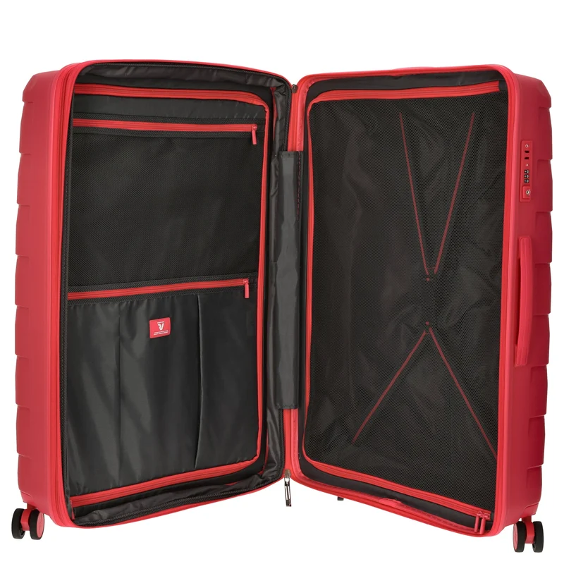 Roncato Skyline - 4-Rollen-Trolley L 79 cm erw. (ciliegia)